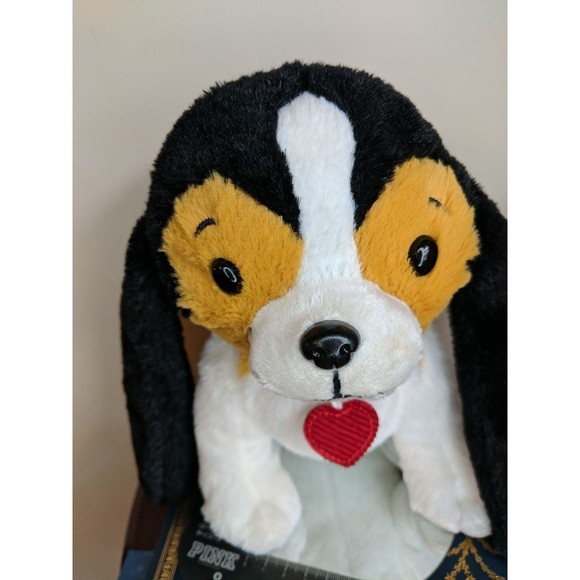 Hallmark Dog Basset Hound Beagle Floppy Long ear Heart collar Valentines - Picture 5 of 14